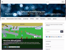 Tablet Screenshot of dailyusefulentertaining.com